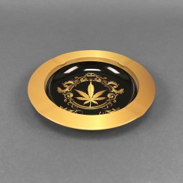 Aschenbecher Metall Cannabis