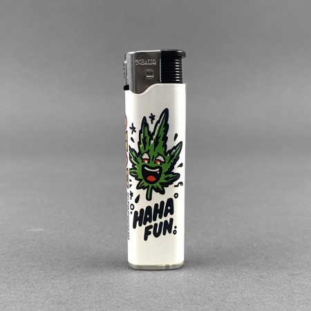 Jet Flame Feuerzeug 'Weed Face'