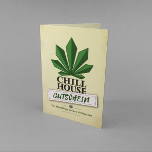 Chillhouse Geschenk Gutschein 40 Euro Chillhouse Geschenk Gutschein 40 Euro