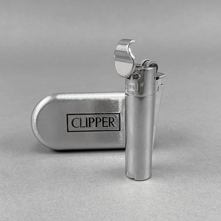 CLIPPER® Metal Jet Flame Silver