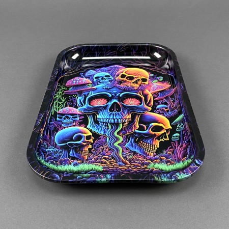 Rolling Tray 'Psycho Skulls'