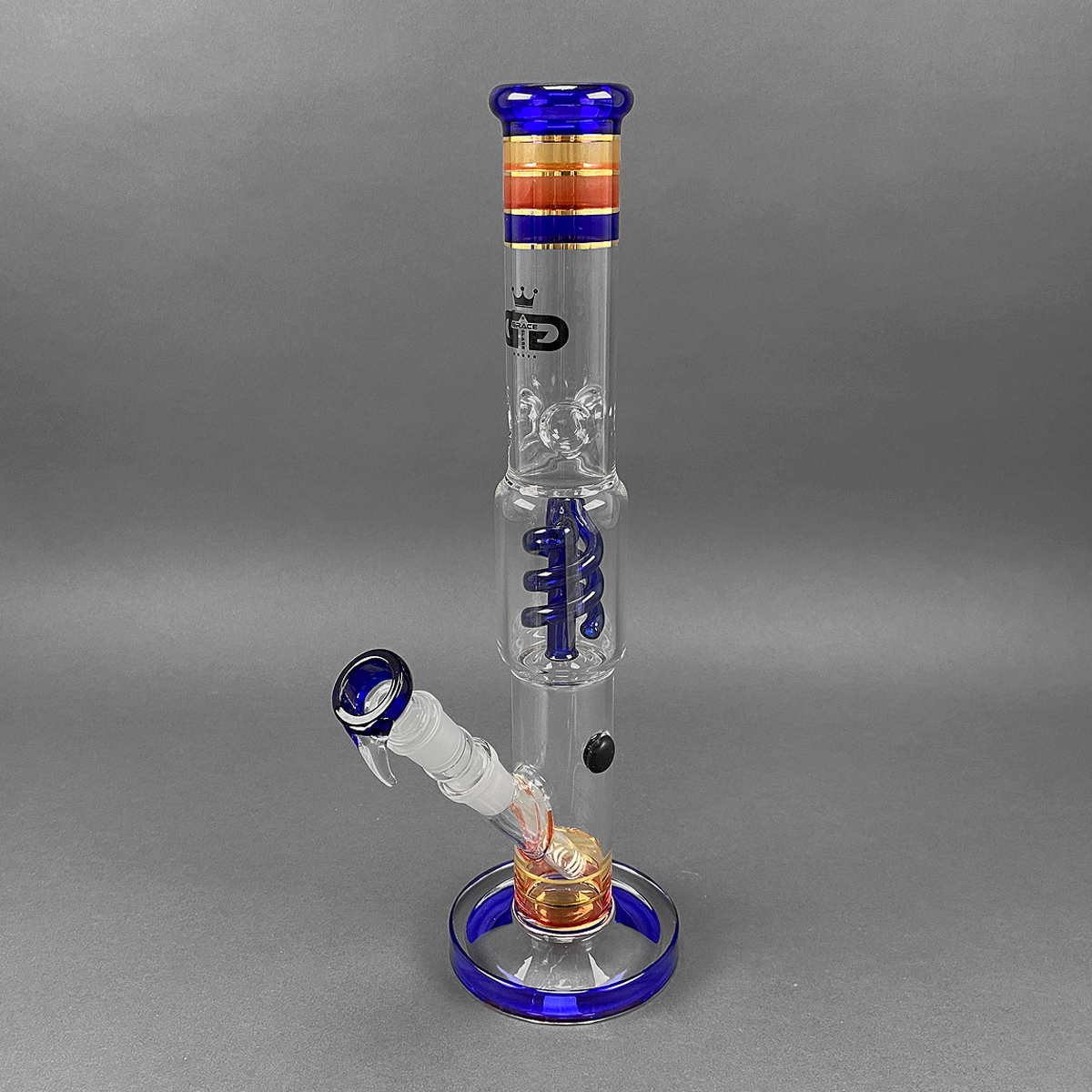 Grace Glass Bong 'Funky Twist' Blue Grace Glass Percolatoren