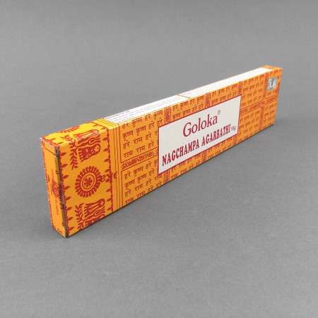 Räucherstäbchen Goloka Nag Champa gelb