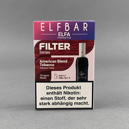 ELFA Filter Pods American Blend Tobacco