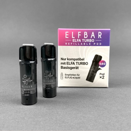 Elfbar ELFA TURBO Refill. Pods 0,8 Ohm