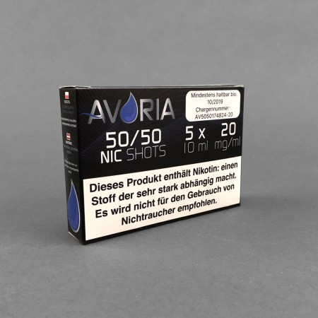 Avoria Nic Shots 50/50, 20 mg/ml