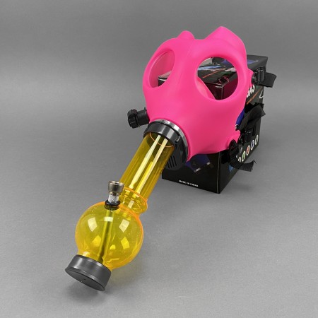 Gasmaskenpfeife mit Acrylbong