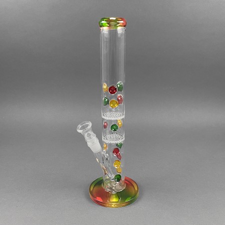 Bullet Bong 'Rasta Dots', B-Ware