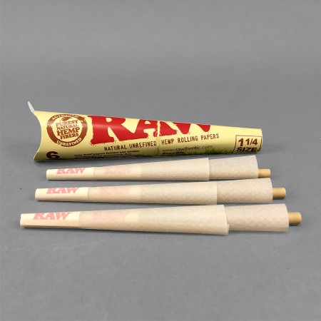 RAW Cones Organic 1 1/4 Size, 6er Pack