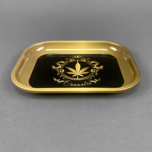 Mischungstablett Rolling Tray 'Golden Leaf'