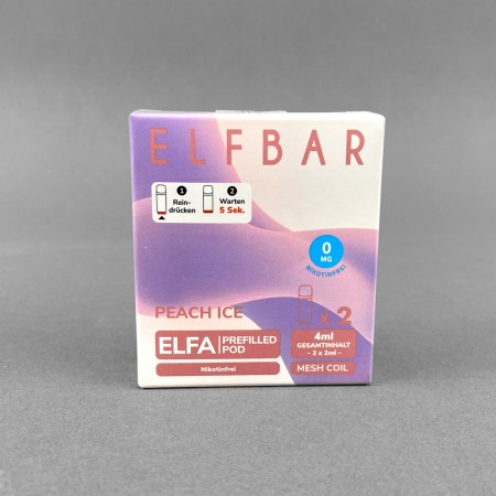 Elfbar ELFA Pods 0mg - Peach Ice