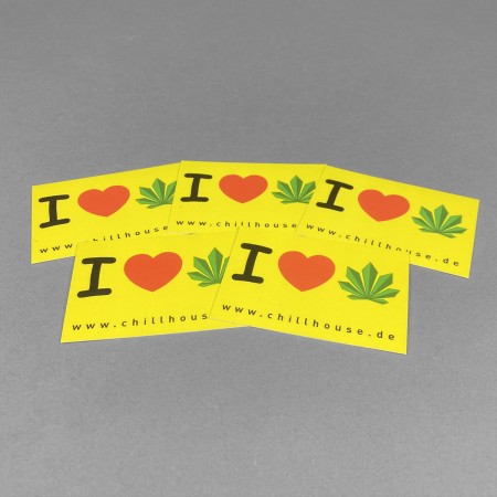 Chillhouse Sticker Set 'I Love Chillhouse'