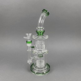 Amsterdam Bong 'Double Tower' Green