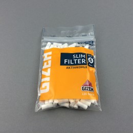 Gizeh Slim Filter Aktivkohle, 120 Stück