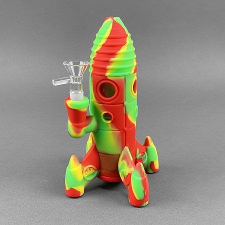 Silikonbong 'Rasta Rocket'