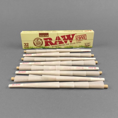 RAW Cones Organic 1 1/4 Size, 32er Pack