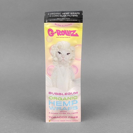 G-Rollz Organic Hemp Wraps Bubble Gum blunts